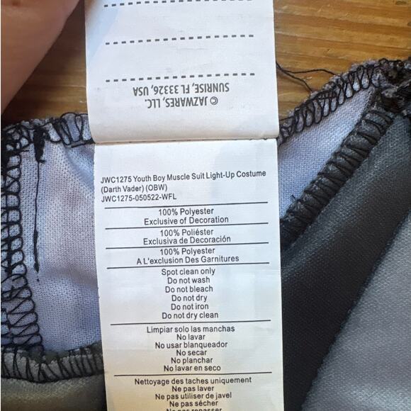 Star Wars Darth Vader light up youth cosplay costume SIZE M - Picture 5 of 6